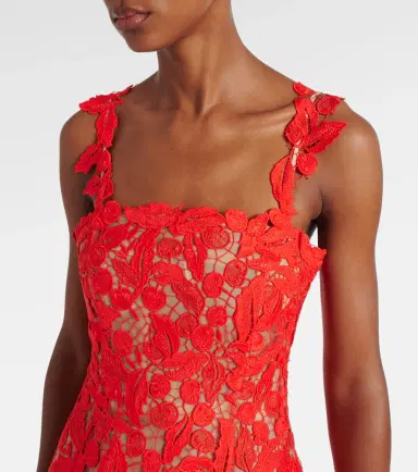 Oscar de la Renta Guipure lace cocktail dress | Thumbnail 3 Oscar de la Renta Guipure lace cocktail dress | Thumbnail 3