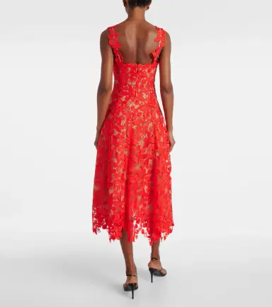Oscar de la Renta Guipure lace cocktail dress | Thumbnail 4 Oscar de la Renta Guipure lace cocktail dress | Thumbnail 4