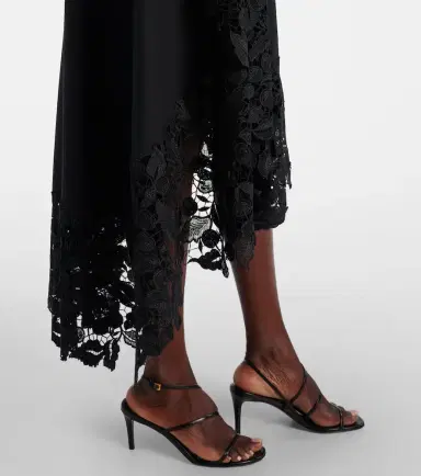 Oscar de la Renta Wool-blend and lace cocktail dress | Thumbnail 5 Oscar de la Renta Wool-blend and lace cocktail dress | Thumbnail 5