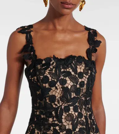 Oscar de la Renta Lace guipure cocktail dress | Thumbnail 4 Oscar de la Renta Lace guipure cocktail dress | Thumbnail 4