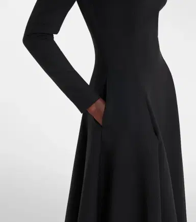 Oscar de la Renta Cutout wool-blend cocktail dress | Thumbnail 3 Oscar de la Renta Cutout wool-blend cocktail dress | Thumbnail 3