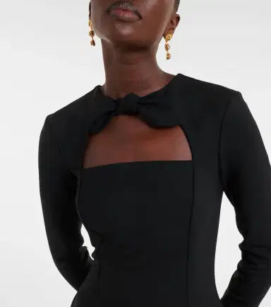 Oscar de la Renta Cutout wool-blend cocktail dress | Thumbnail 5 Oscar de la Renta Cutout wool-blend cocktail dress | Thumbnail 5