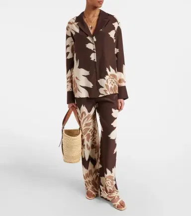 SIR Floral silk satin shirt | Thumbnail 4 SIR Floral silk satin shirt | Thumbnail 4