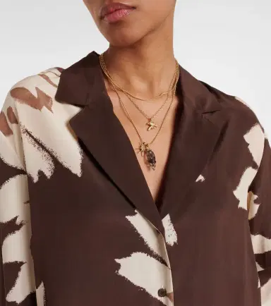 SIR Floral silk satin shirt | Thumbnail 5 SIR Floral silk satin shirt | Thumbnail 5