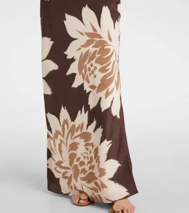 SIR Floral silk satin maxi skirt | Thumbnail 3 SIR Floral silk satin maxi skirt | Thumbnail 3