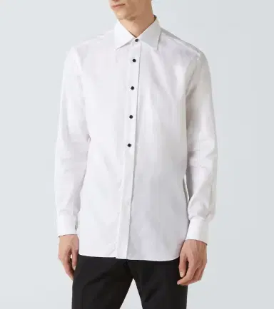 Brioni Cotton poplin tuxedo shirt | Thumbnail 5 Brioni Cotton poplin tuxedo shirt | Thumbnail 5