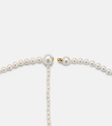 Sophie Bille Brahe La Belle Moon 14kt gold necklace with pearls | Thumbnail 4 Sophie Bille Brahe La Belle Moon 14kt gold necklace with pearls | Thumbnail 4