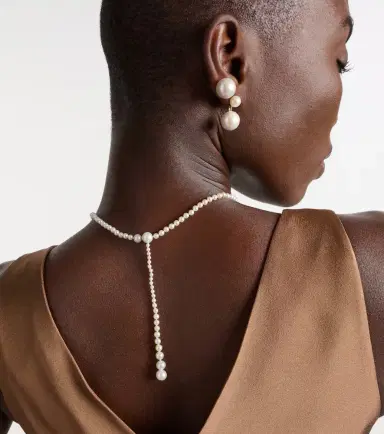 Sophie Bille Brahe La Belle Moon 14kt gold necklace with pearls | Thumbnail 5 Sophie Bille Brahe La Belle Moon 14kt gold necklace with pearls | Thumbnail 5