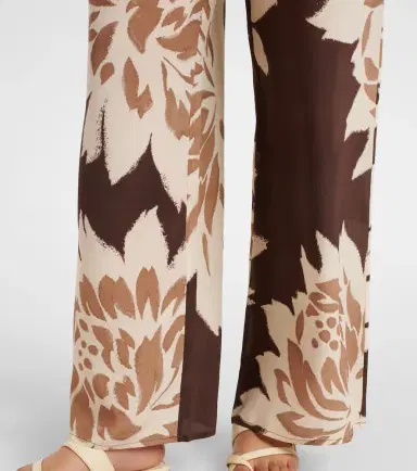 SIR Floral silk satin wide-leg pants | Thumbnail 2 SIR Floral silk satin wide-leg pants | Thumbnail 2