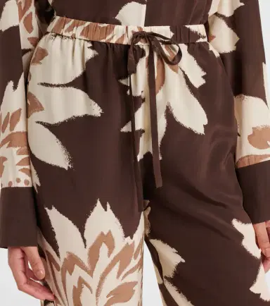 SIR Floral silk satin wide-leg pants | Thumbnail 5 SIR Floral silk satin wide-leg pants | Thumbnail 5