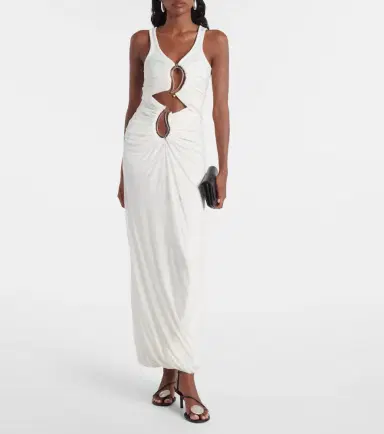 Christopher Esber Paisley Disconnect cutout jersey maxi dress | Thumbnail 2 Christopher Esber Paisley Disconnect cutout jersey maxi dress | Thumbnail 2