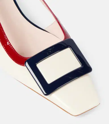Roger Vivier Belle Vivier 45 patent leather slingback pumps | Thumbnail 3 Roger Vivier Belle Vivier 45 patent leather slingback pumps | Thumbnail 3