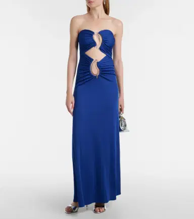 Christopher Esber Paisley Disconnect gathered maxi dress | Thumbnail 5 Christopher Esber Paisley Disconnect gathered maxi dress | Thumbnail 5