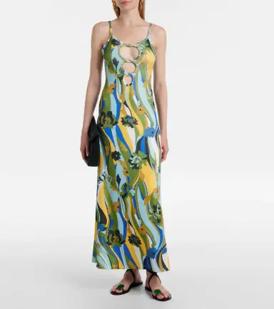 Christopher Esber Acidic Floral maxi dress | Thumbnail 2 Christopher Esber Acidic Floral maxi dress | Thumbnail 2