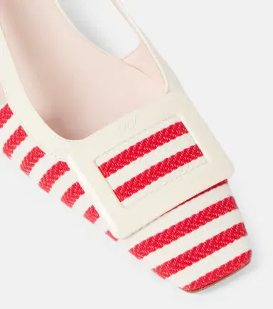Roger Vivier Belle Vivier 45 striped slingback pumps | Thumbnail 2 Roger Vivier Belle Vivier 45 striped slingback pumps | Thumbnail 2