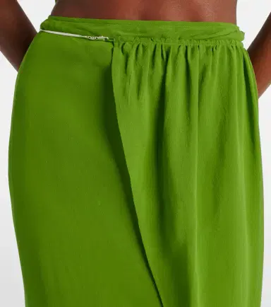 Christopher Esber Chain-detail silk georgette wrap skirt | Thumbnail 3 Christopher Esber Chain-detail silk georgette wrap skirt | Thumbnail 3