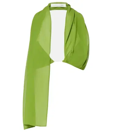 Christopher Esber Open-back silk georgette top | Thumbnail 1 Christopher Esber Open-back silk georgette top | Thumbnail 1