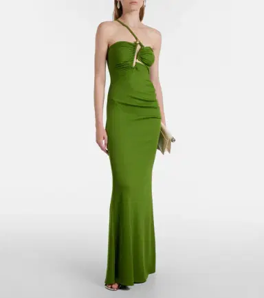 Christopher Esber Crystal Pin Cutaway embellished maxi dress | Thumbnail 2 Christopher Esber Crystal Pin Cutaway embellished maxi dress | Thumbnail 2