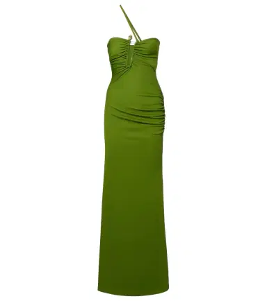 Christopher Esber Crystal Pin Cutaway embellished maxi dress | Thumbnail 1 Christopher Esber Crystal Pin Cutaway embellished maxi dress | Thumbnail 1
