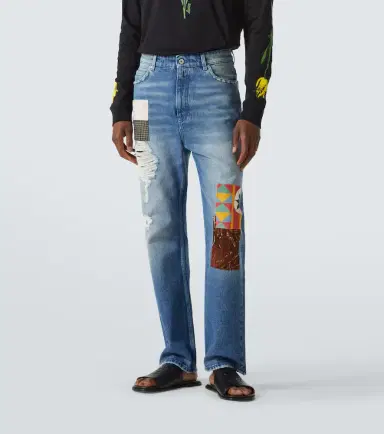 Loewe Patchwork straight jeans | Thumbnail 4 Loewe Patchwork straight jeans | Thumbnail 4
