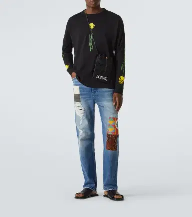 Loewe Patchwork straight jeans | Thumbnail 5 Loewe Patchwork straight jeans | Thumbnail 5