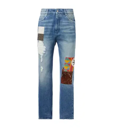 Loewe Patchwork straight jeans | Thumbnail 1 Loewe Patchwork straight jeans | Thumbnail 1