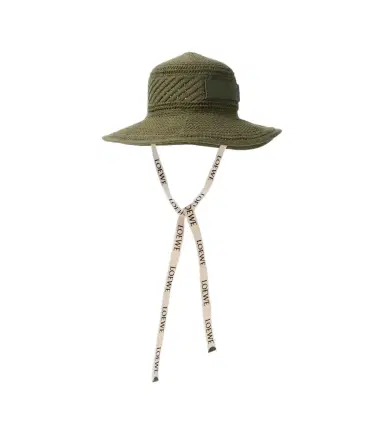 Loewe Knitted logo sun hat | Thumbnail 1 Loewe Knitted logo sun hat | Thumbnail 1