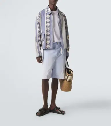 Loewe Paula's Ibiza Anagram cotton twill Bermuda shorts | Thumbnail 2 Loewe Paula's Ibiza Anagram cotton twill Bermuda shorts | Thumbnail 2