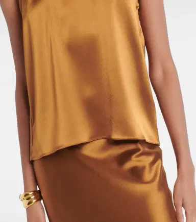 Galvan Sienna halterneck satin top | Thumbnail 2 Galvan Sienna halterneck satin top | Thumbnail 2