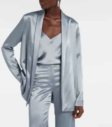 Galvan Julianne satin blazer | Thumbnail 3 Galvan Julianne satin blazer | Thumbnail 3