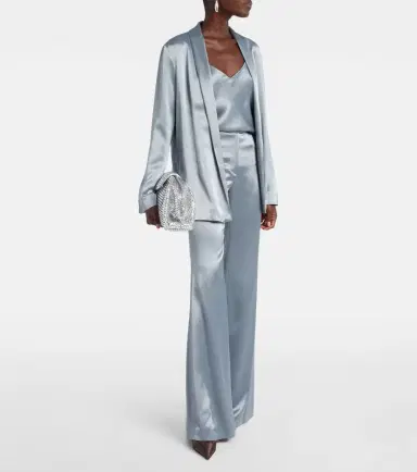 Galvan Julianne satin blazer | Thumbnail 6 Galvan Julianne satin blazer | Thumbnail 6