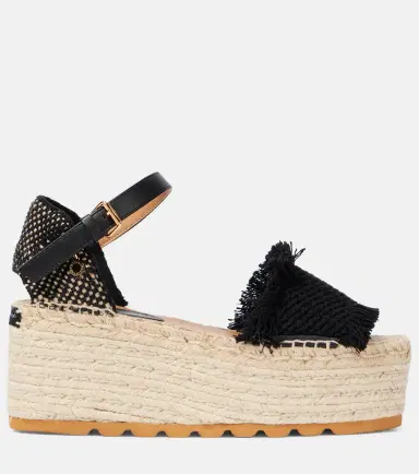 Stella McCartney Gaia platform espadrille sandals | Thumbnail 3 Stella McCartney Gaia platform espadrille sandals | Thumbnail 3