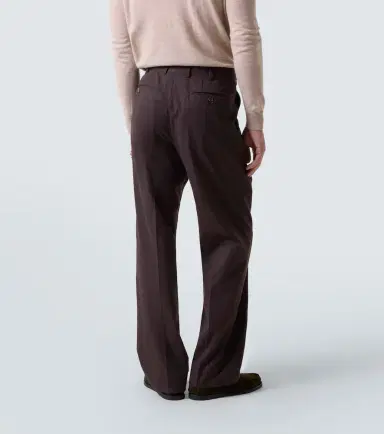 Saman Amel Amo cotton and cashmere straight pants | Thumbnail 4 Saman Amel Amo cotton and cashmere straight pants | Thumbnail 4