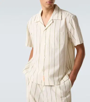 Bode Celery striped cotton bowling shirt | Thumbnail 3 Bode Celery striped cotton bowling shirt | Thumbnail 3