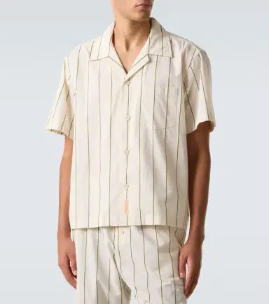 Bode Celery striped cotton bowling shirt | Thumbnail 4 Bode Celery striped cotton bowling shirt | Thumbnail 4