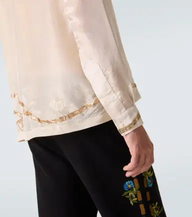 BODE Lido appliqué semi-sheer shirt | Thumbnail 5 BODE Lido appliqué semi-sheer shirt | Thumbnail 5