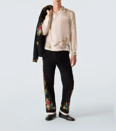 BODE Lido appliqué semi-sheer shirt | Thumbnail 6 BODE Lido appliqué semi-sheer shirt | Thumbnail 6