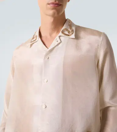 BODE Lido appliqué semi-sheer shirt | Thumbnail 7 BODE Lido appliqué semi-sheer shirt | Thumbnail 7