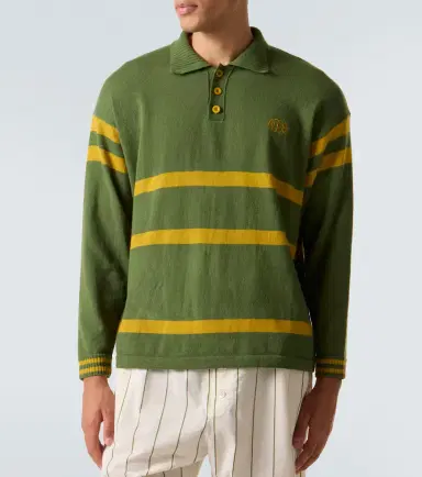 Bode Striped virgin wool polo sweater | Thumbnail 3 Bode Striped virgin wool polo sweater | Thumbnail 3