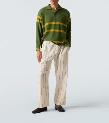Bode Striped virgin wool polo sweater | Thumbnail 5 Bode Striped virgin wool polo sweater | Thumbnail 5