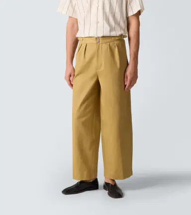 BODE Cotton twill wide-leg pants | Thumbnail 4 BODE Cotton twill wide-leg pants | Thumbnail 4