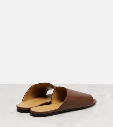 The Row Signum leather slides | Thumbnail 2 The Row Signum leather slides | Thumbnail 2
