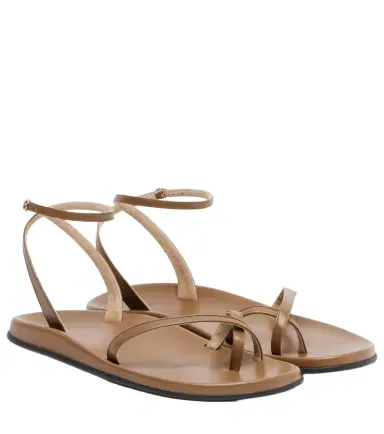 The Row Hugh leather sandals | Thumbnail 1 The Row Hugh leather sandals | Thumbnail 1