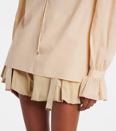Chloe Chloé Ruffled cotton voile blouse | Thumbnail 7 Chloe Chloé Ruffled cotton voile blouse | Thumbnail 7