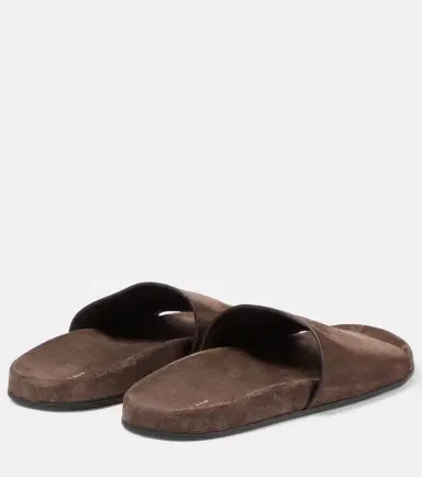The Row Hugh suede slides | Thumbnail 2 The Row Hugh suede slides | Thumbnail 2