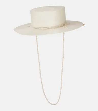 Ruslan Baginskiy Logo embellished straw hat | Thumbnail 2 Ruslan Baginskiy Logo embellished straw hat | Thumbnail 2