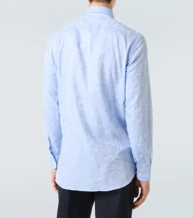Etro Floral cotton jacquard shirt | Thumbnail 3 Etro Floral cotton jacquard shirt | Thumbnail 3