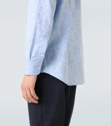 Etro Floral cotton jacquard shirt | Thumbnail 5 Etro Floral cotton jacquard shirt | Thumbnail 5