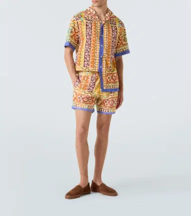 Etro Printed cotton bowling shirt | Thumbnail 4 Etro Printed cotton bowling shirt | Thumbnail 4
