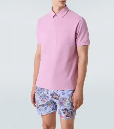 Etro Cotton piqué polo shirt | Thumbnail 4 Etro Cotton piqué polo shirt | Thumbnail 4